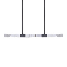 ZEEV Lighting PL11348-LED-49-2x2-SBB - Mamadim 49" LED 4-Light, 2"x2" Crystal Linear in Satin Black