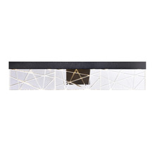 ZEEV Lighting VL11506-LED-24A-SBB - Lucus 26" LED Sleek Crystal Vanity in Satin Brushed Black