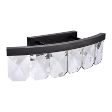 ZEEV Lighting VL11815-LED-26-SBB - Odraz 26" Infused Clear Crystal Curved LED Vanity in Satin Black
