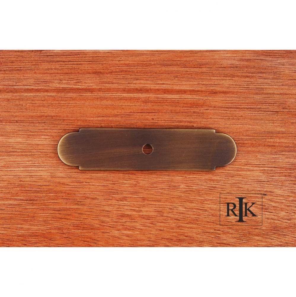 Small Backplate with One Hole
