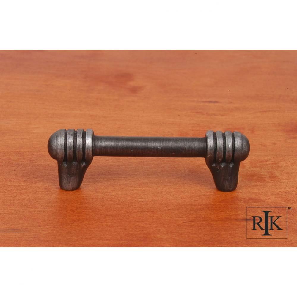 3&apos;&apos; c/c Distressed Rod with Swirl Ends Pull