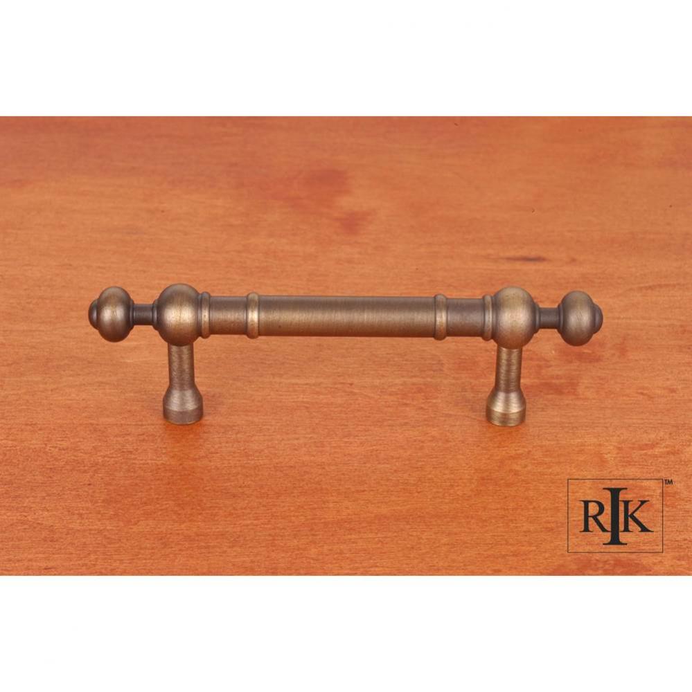 3&apos;&apos; c/c Plain Pull with Decorative Ends