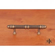 RK International CP 859 AE - 3'' c/c Lined Rod Pull with Petals  at  End