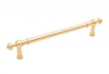 RK International PH 4622 SB - 12'' c/c Plain Appliance Pull with Decorative Ends