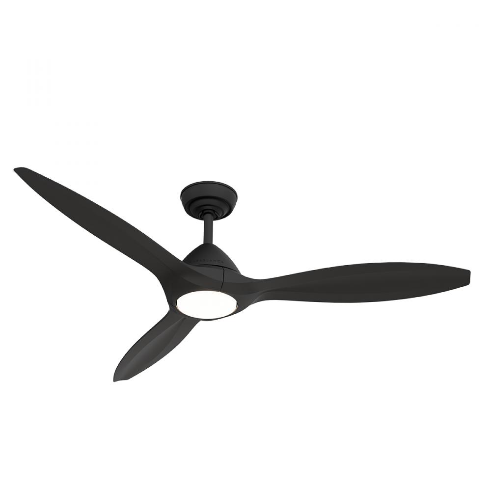 Casablanca 56&#34; Surea ENERGY STAR® Matte Black Damp Rated Ceiling Fan w/ LED Lt Kit & Handheld Re