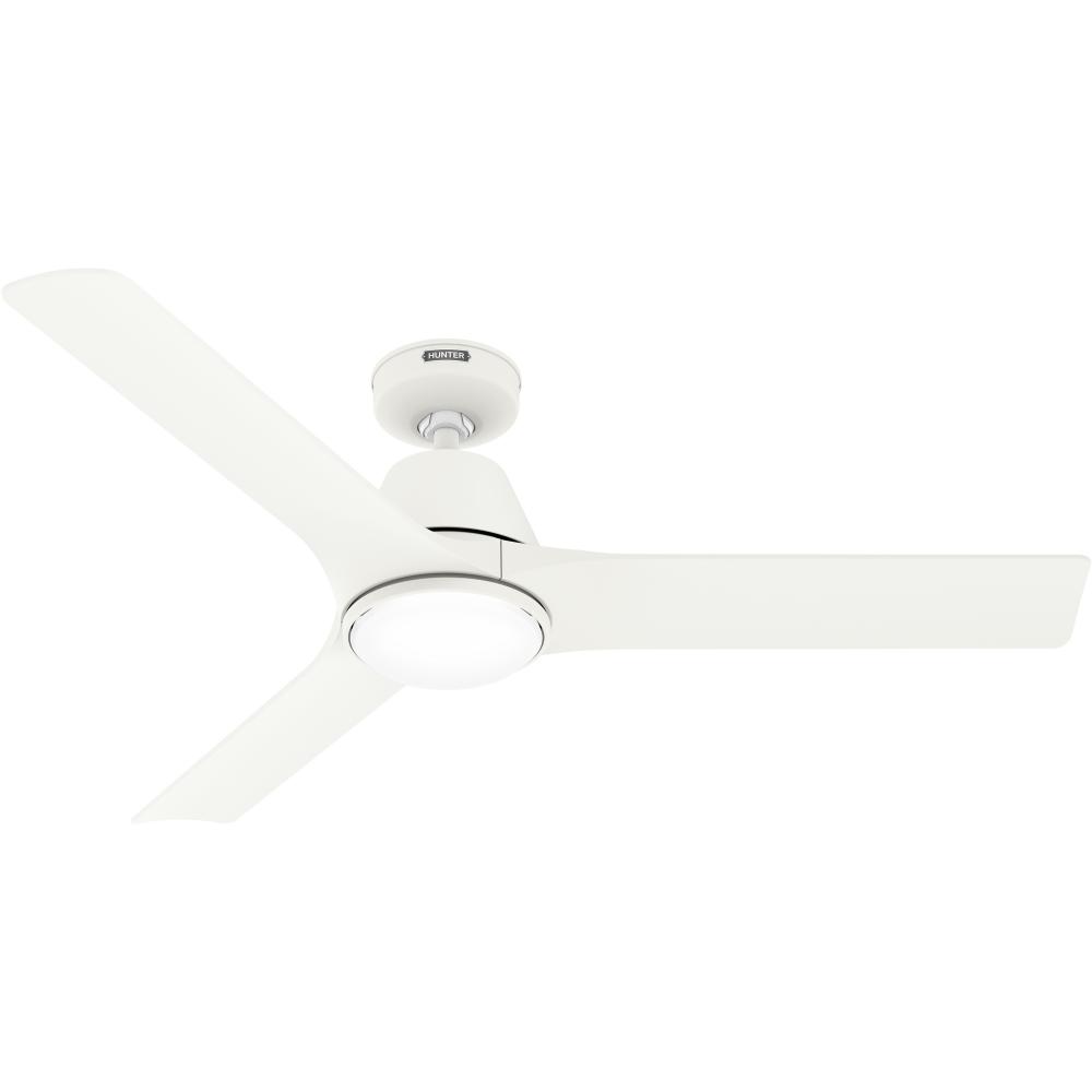 Hunter 52 inch Aeronaut Wi-Fi ENERGY STAR® Matte White Damp Rated Ceiling Fan