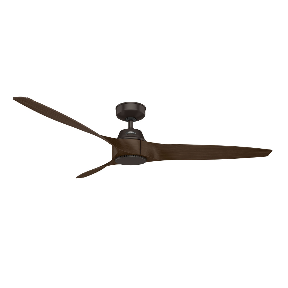 Hunter 60 inch Mosley ENERGY STAR® Premier Bronze Damp Rated Ceiling Fan and Wall Control