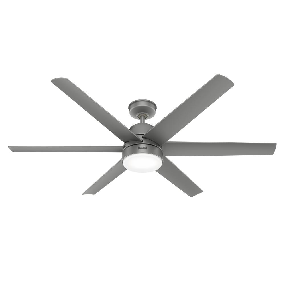 Hunter 60 inch Skysail ENERGY STAR® Matte Silver WeatherMax Indoor / Outdoor Ceiling Fan