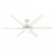 Hunter 52370 - Hunter 60 in Skysail ENERGY STAR® Fresh White WeatherMax Indoor / Outdoor Ceiling Fan