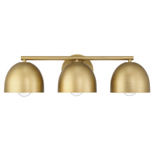 Hunter 48137 - Hunter Erling Luxe Gold 3 Light Medium Bathroom Vanity Wall Light Fixture