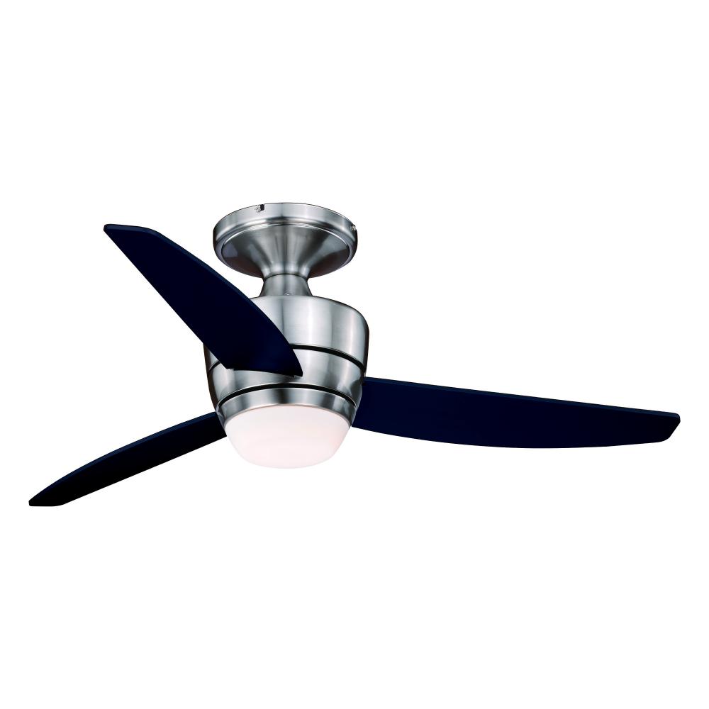 Adrian 44-in LED Ceiling Fan Satin Nickel