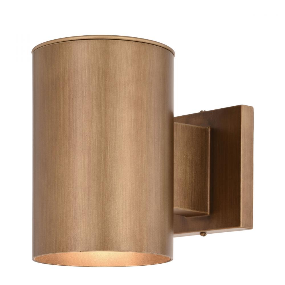 Chiasso 7.25 in.H Outdoor Wall Light Warm Brass