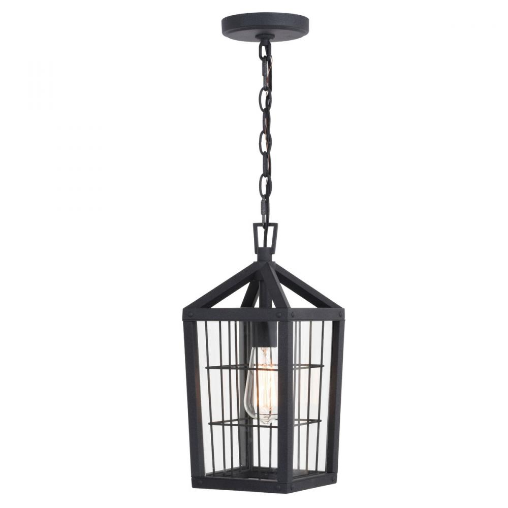 Gage 7 in. Outdoor Pendant Volcanic Black