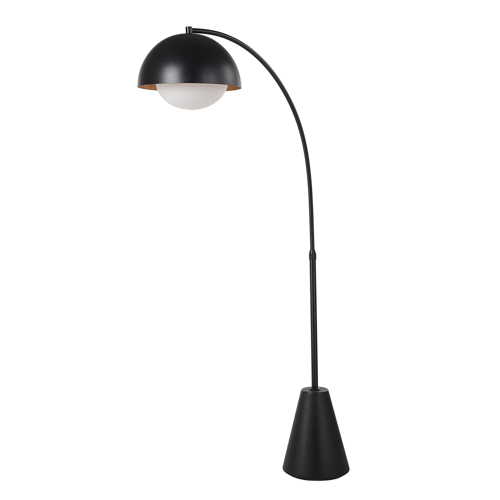 Cooke 65 - 75&#34; Tall Matte Black Floor Lamp with Shade