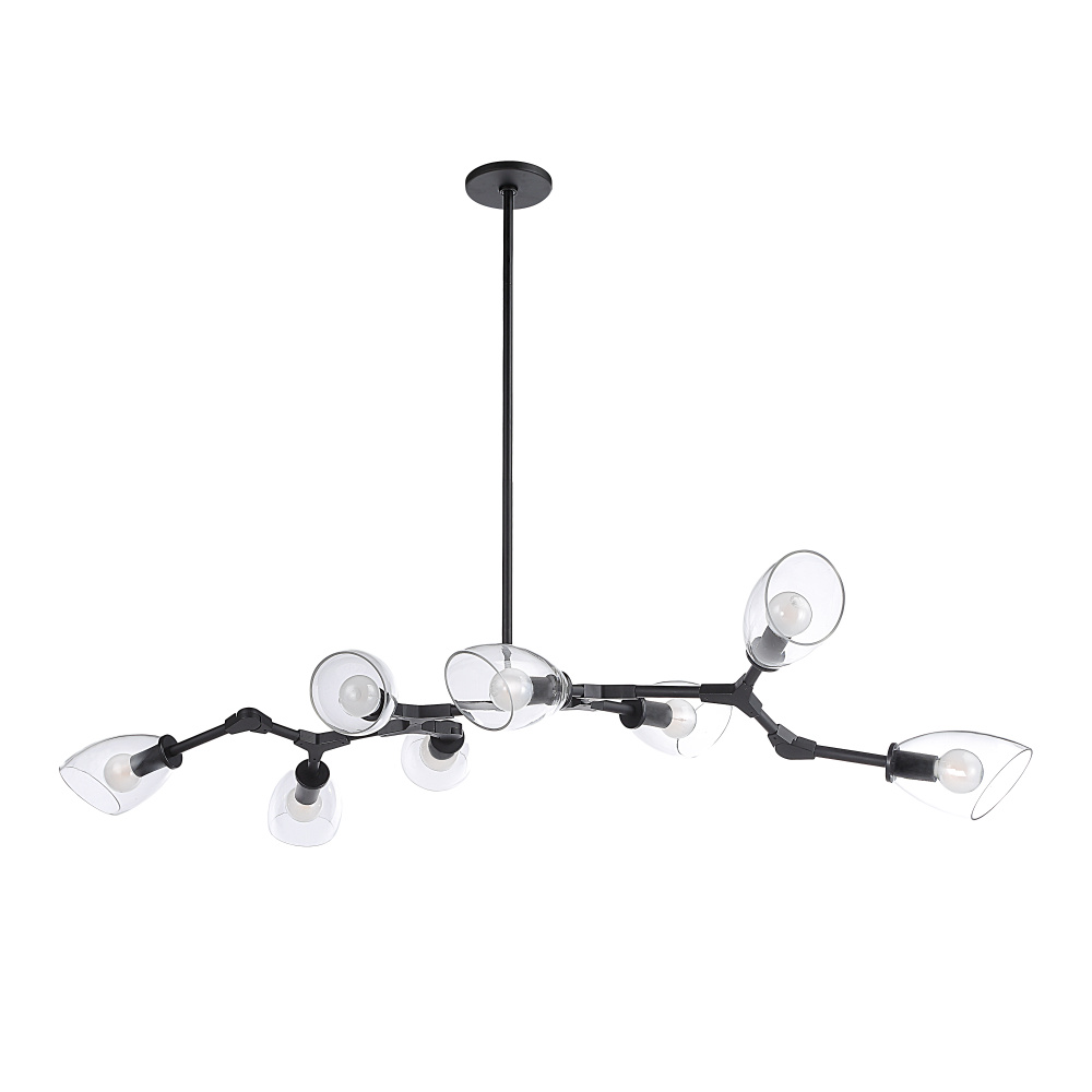 Camino 7.75" Length Ceiling Fixture, BLACK