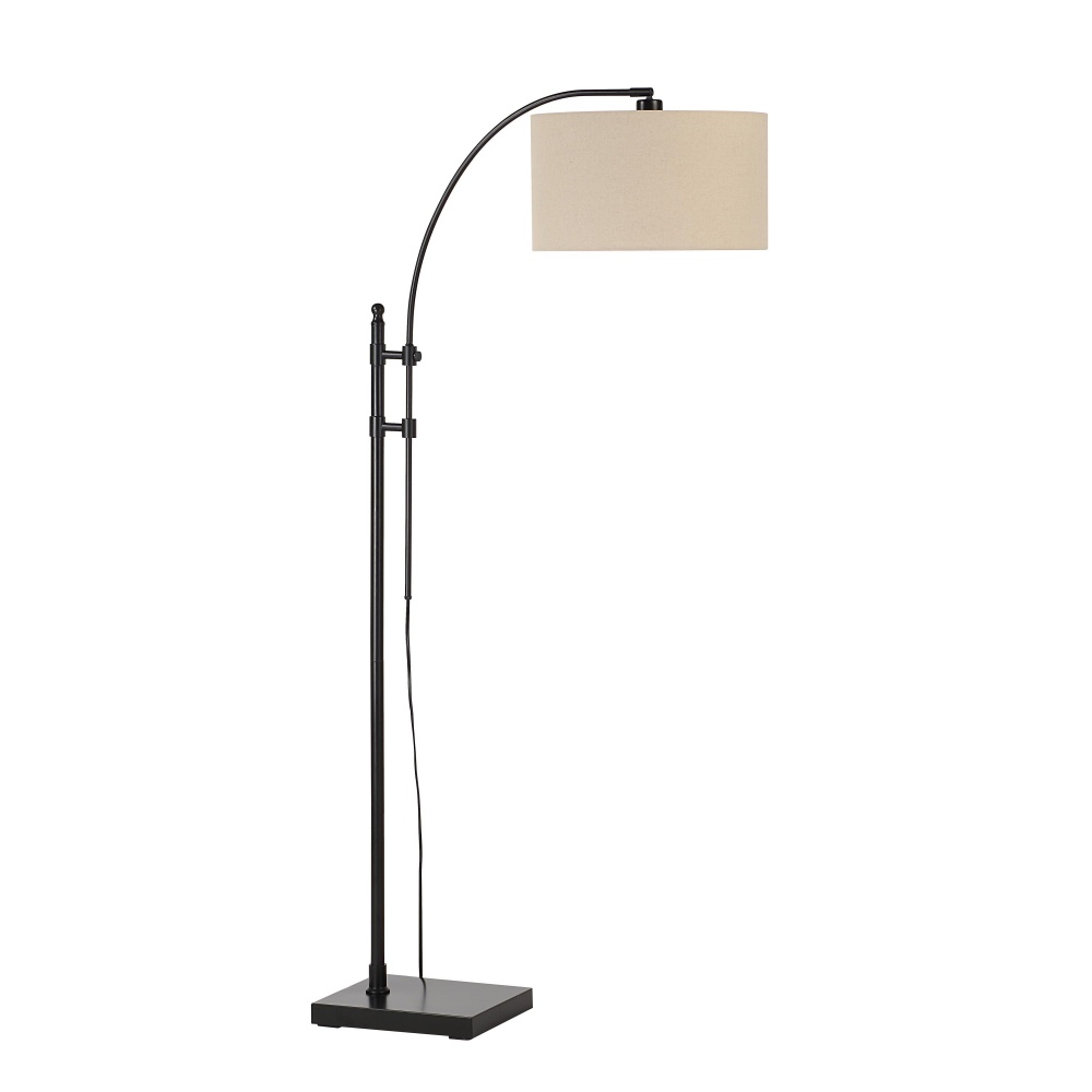 Crystal 66.5&#34; Height Floor Lamp, Black