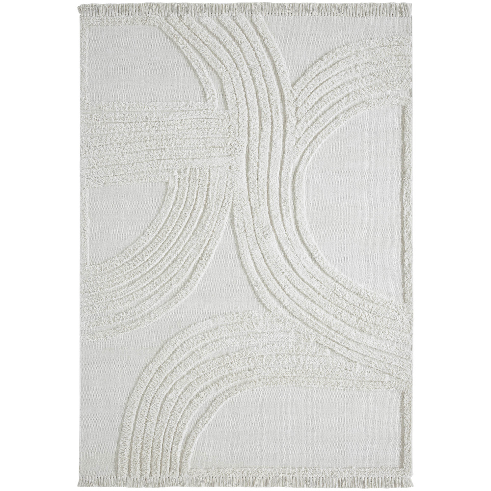 Terrain 5&#39;3 x 7&#39;3 Handwoven Indoor Rug, Off-white