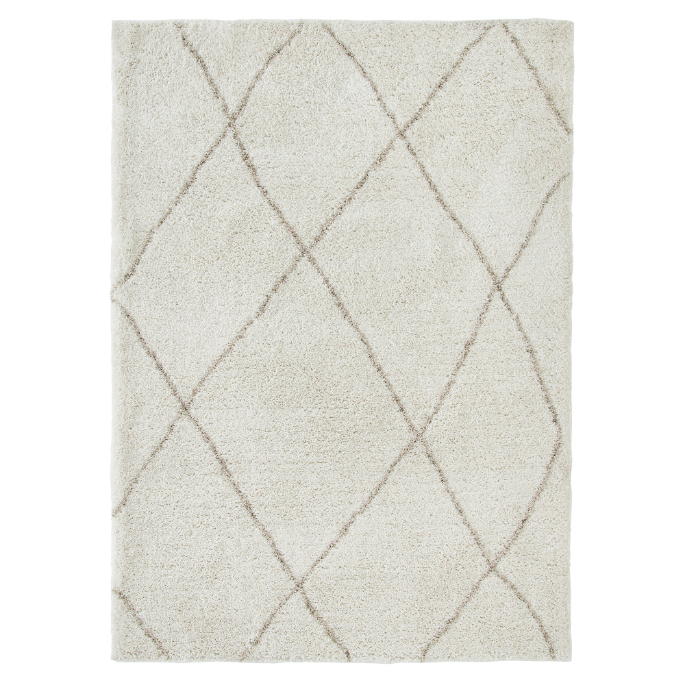 Allen 9’10 x 13’1 Machine tufted Indoor Rug, Off-white
