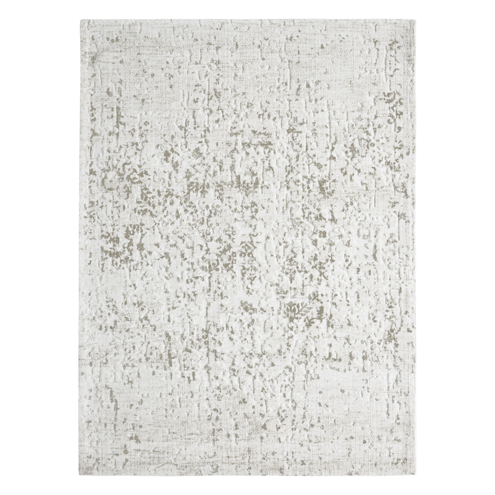 Hazel 5’2 x 7’2 Machine knitted & printed Indoor Rug, Off-white
