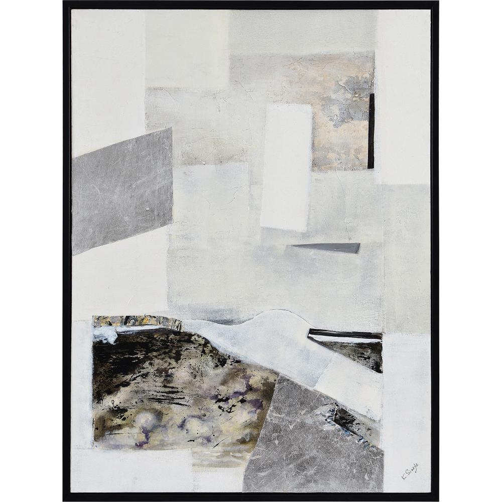 Telesto 24&#34; Wide Canvas Art, Black