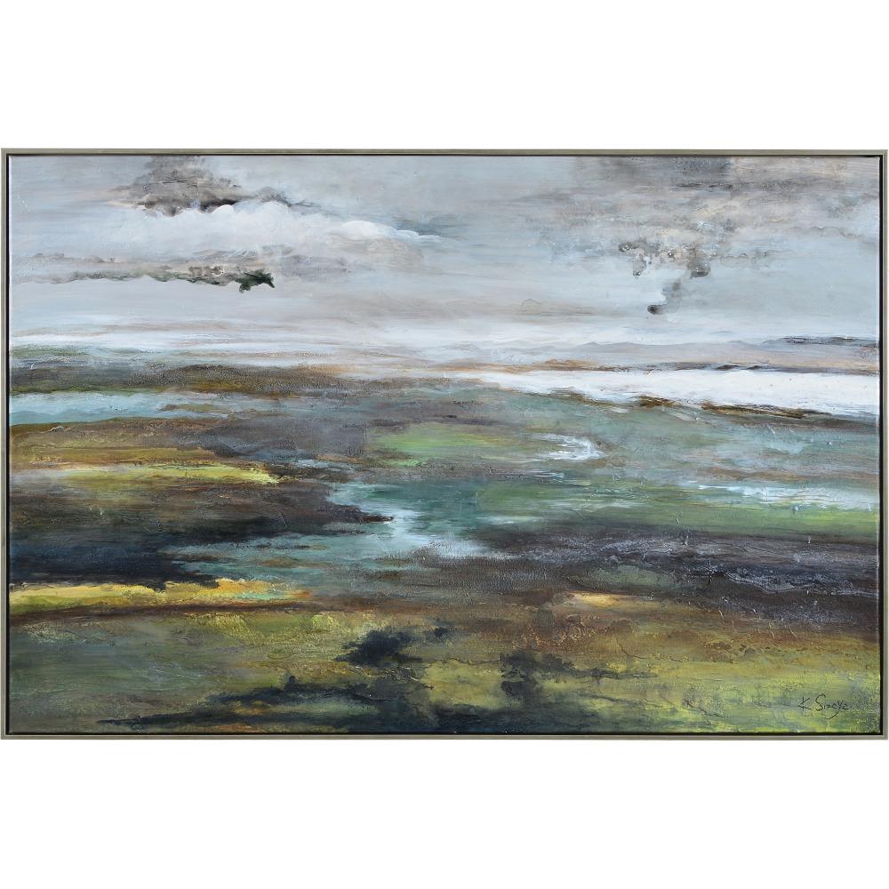 Sprucer 40&#34; Wide Canvas Art, Yellow