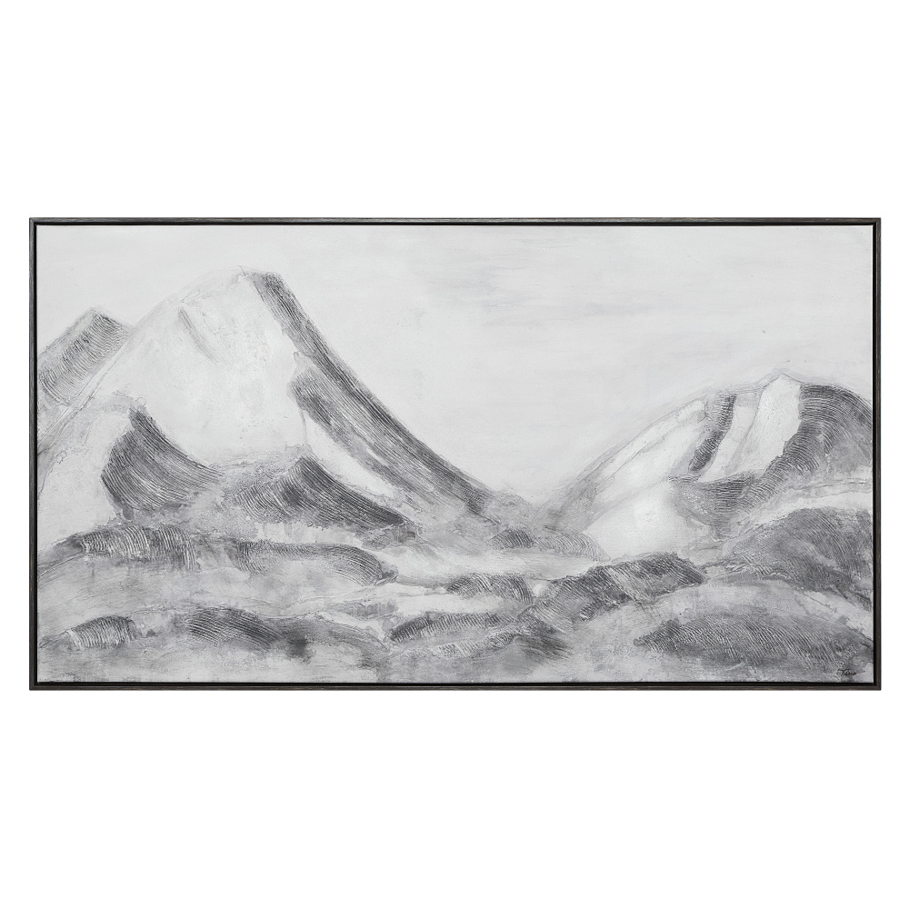 Romi 30&#34; H x 55&#34; W Canvas Art, Grey