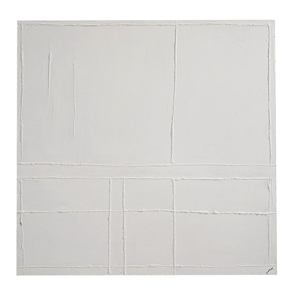 Medea 48&#34; Wide Wall Art, Matte White
