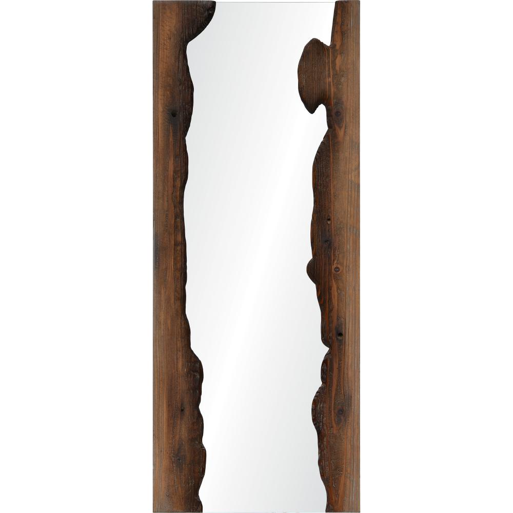 Connix 50&#34; Tall Rectangle Wall Mirror, Brown