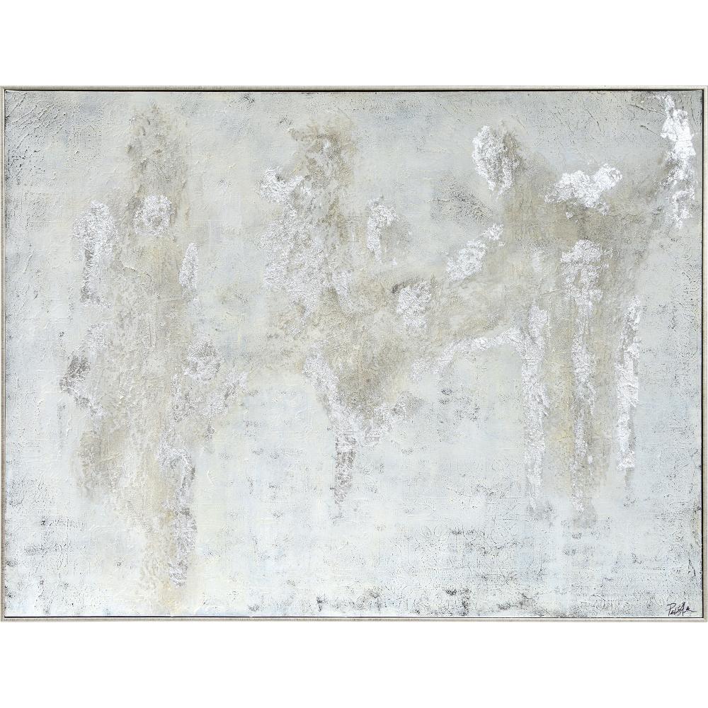 Devonshire 36&#34; Wide Canvas Art, Silver