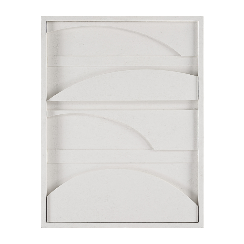 Cadieux 30&#34; Wide Wall Decor, Matte White
