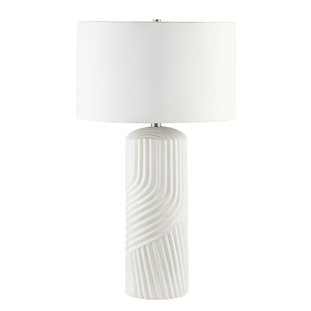 Valerie 28" Length Table Lamp, Off-White