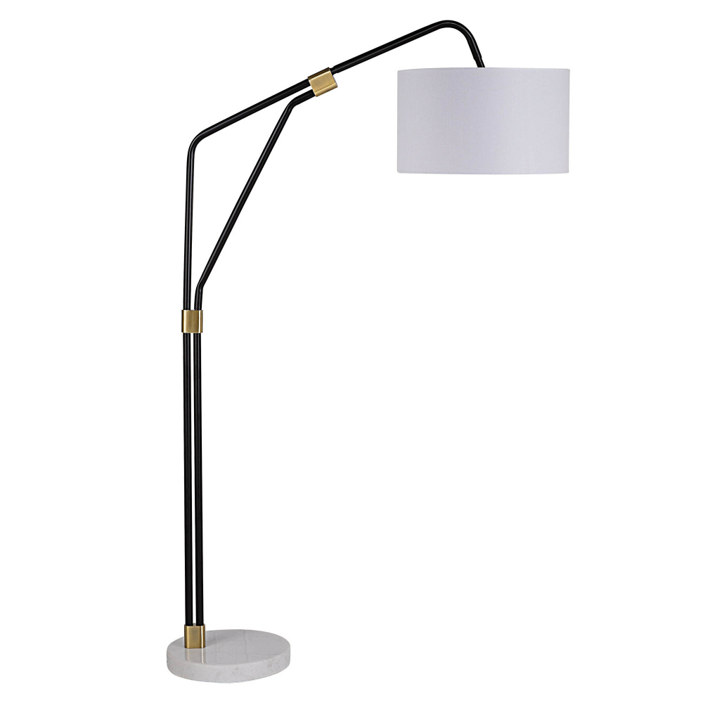 Wroxton 71&#34; Length Floor Lamp, Matte Black