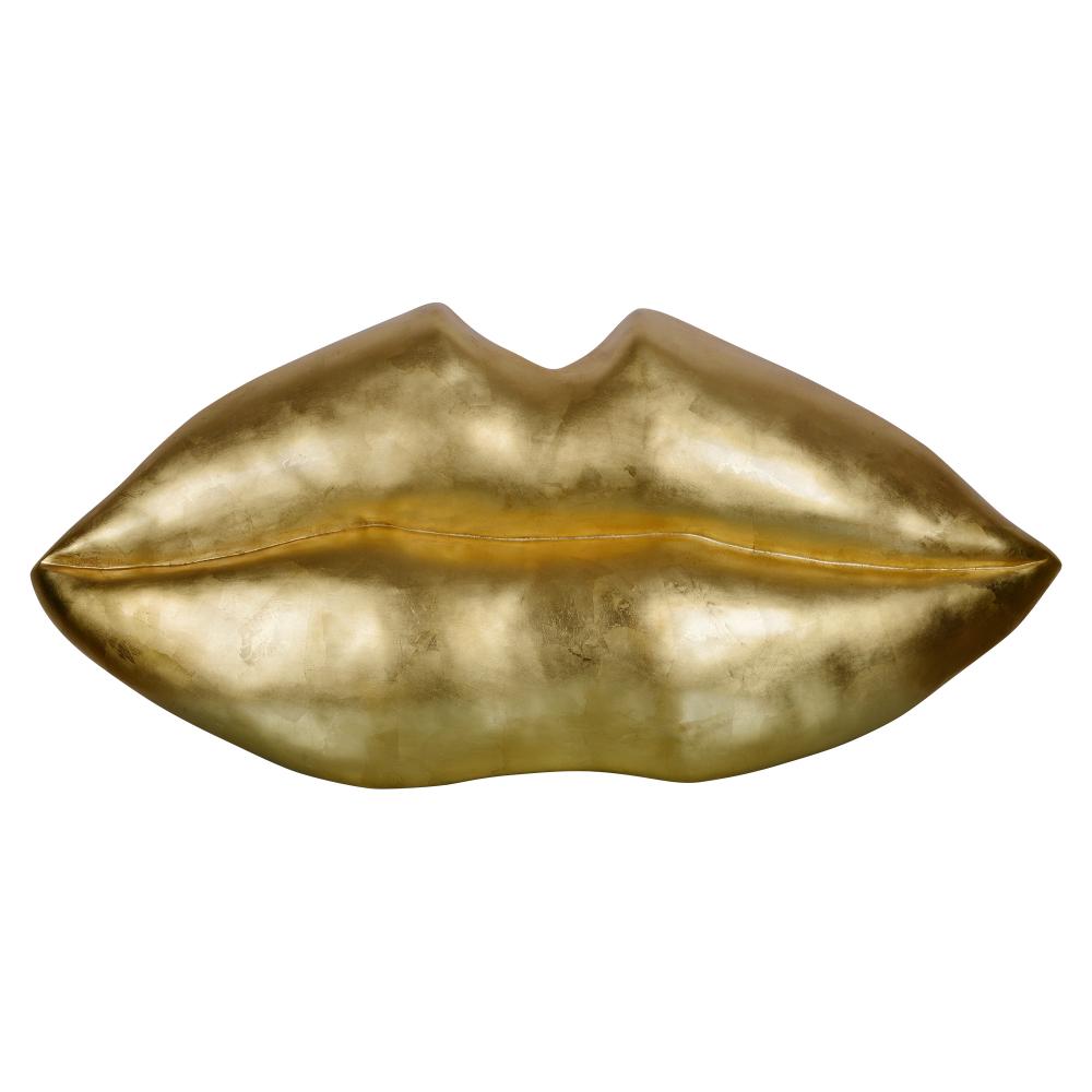 Kiss Kiss 49&#34; Wide Wall Art, Gold