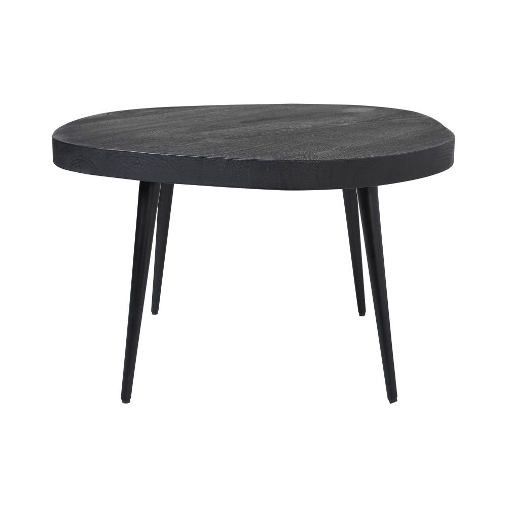 Parson Indoor Mango Wood Coffee Table, Matte Black