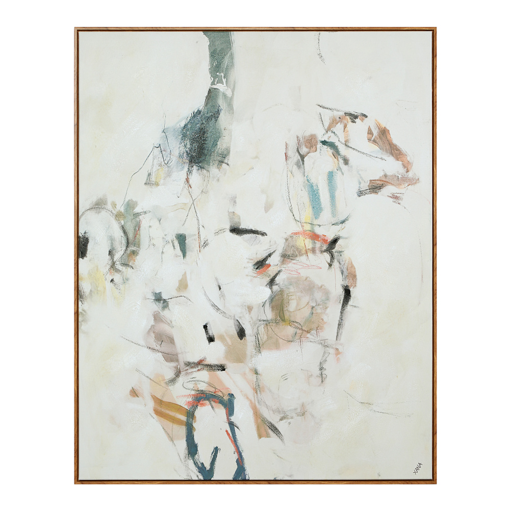 Kona 50" H x 40" W Canvas Art, Beige