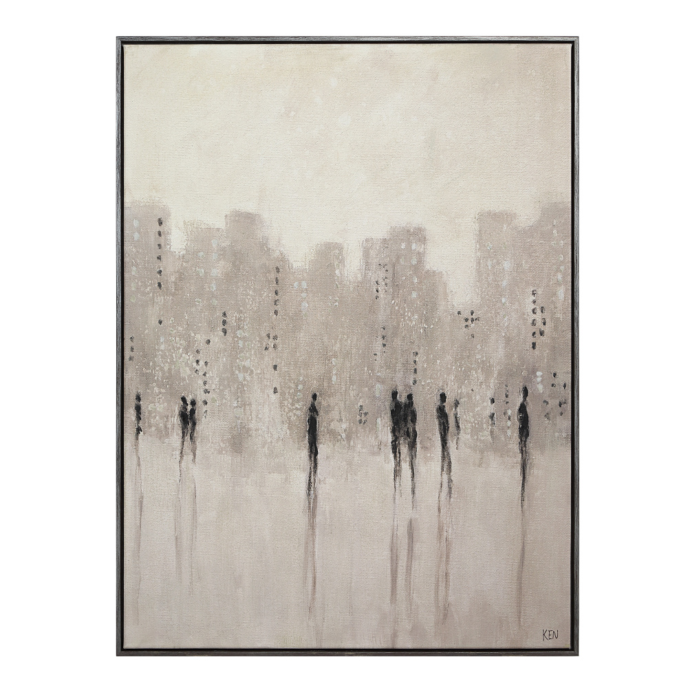 Storia 40&#34; H x 30&#34; W Canvas Art, Beige