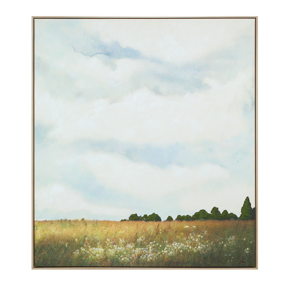 Lasso 45&#34; H x 40&#34; W Canvas Art, Blue