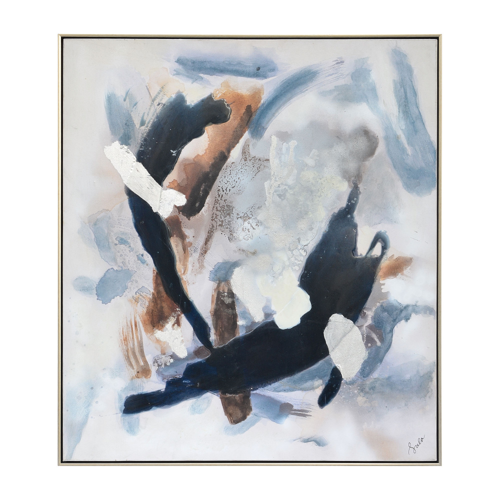 Antofalla 36&#34; Wide Canvas Art, Blue