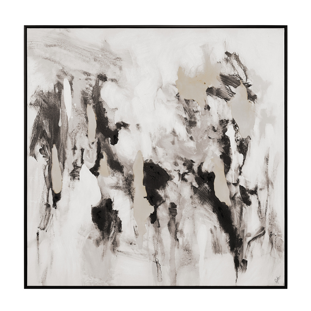 Celba 45&#34; H x 45&#34; W Canvas Art, White