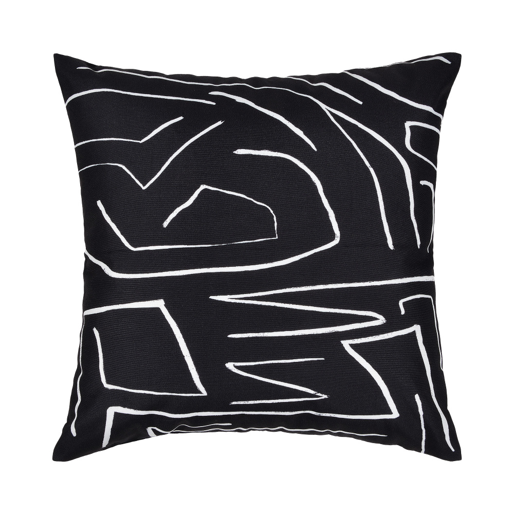 Ray 22 x 22 Indoor Pillow, Black