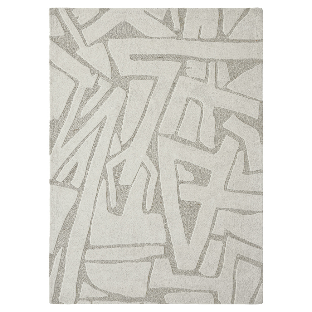 Cosmos 5&#39;3&#34; x 7&#39;3&#34; ft Handwoven Indoor Rug, Ivory/ Sand