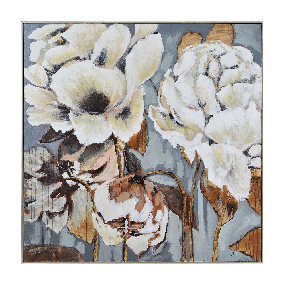 Fleurimont 45&#34; Wide Canvas Art, Beige