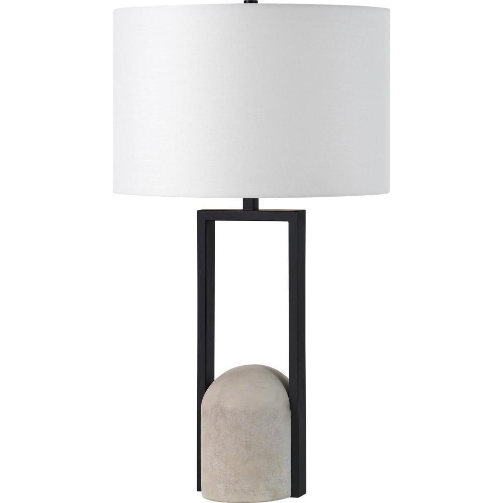 Florah 27.75" Length Table Lamp, Matte Black