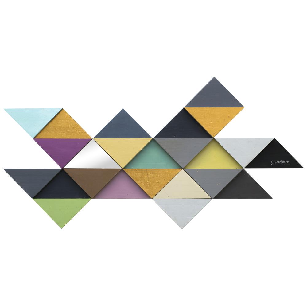 Tremulous Triangle 29&#34; Wide Wall Décor