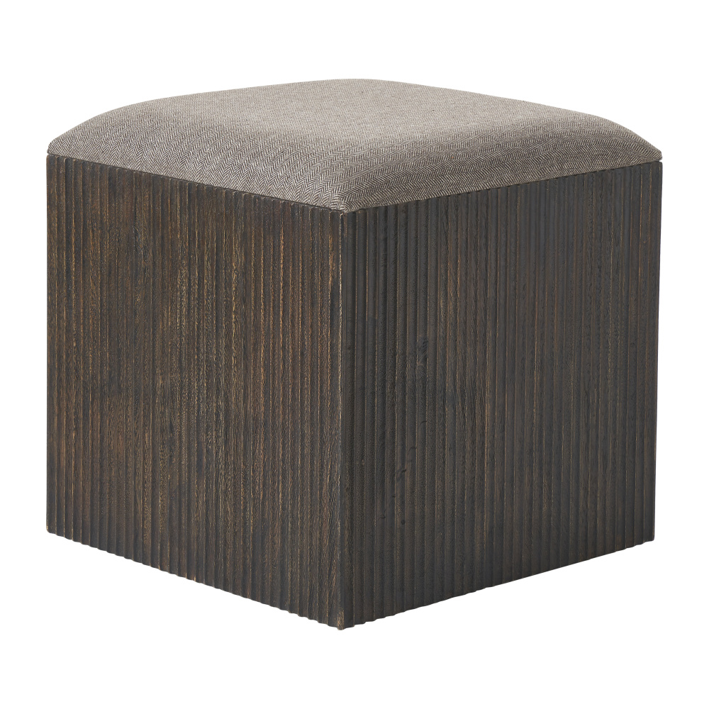Tristan 18" Height Stool, Brown