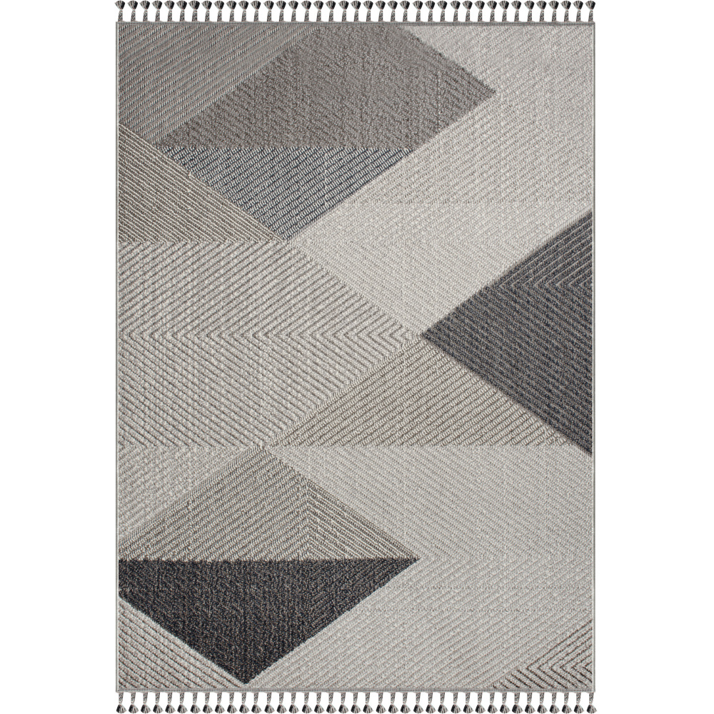 Ambrose 5&#39;3 x 7&#39;3 Power loomed Indoor Rug, Grey