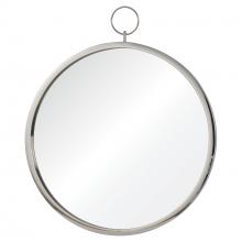 Renwil MT1594 - Porto 30" Tall Round Wall Mirror, Grey