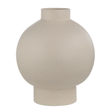Renwil VAS259 - Lamoureux Indoor Ceramic Vase, Textured Matte Ivory