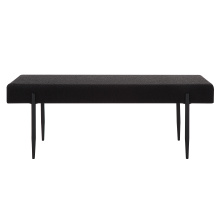 Renwil CHA100 - Lowe Indoor Boucle Bench, Black