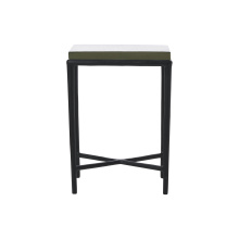 Renwil TA499 - Aria Indoor Cast Aluminum Side Table, Black